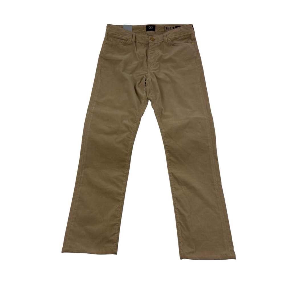 Bogner Julie High Waist Corduroy 5 Pocket Pants Khaki Cotton Blend 30x28 NWT
